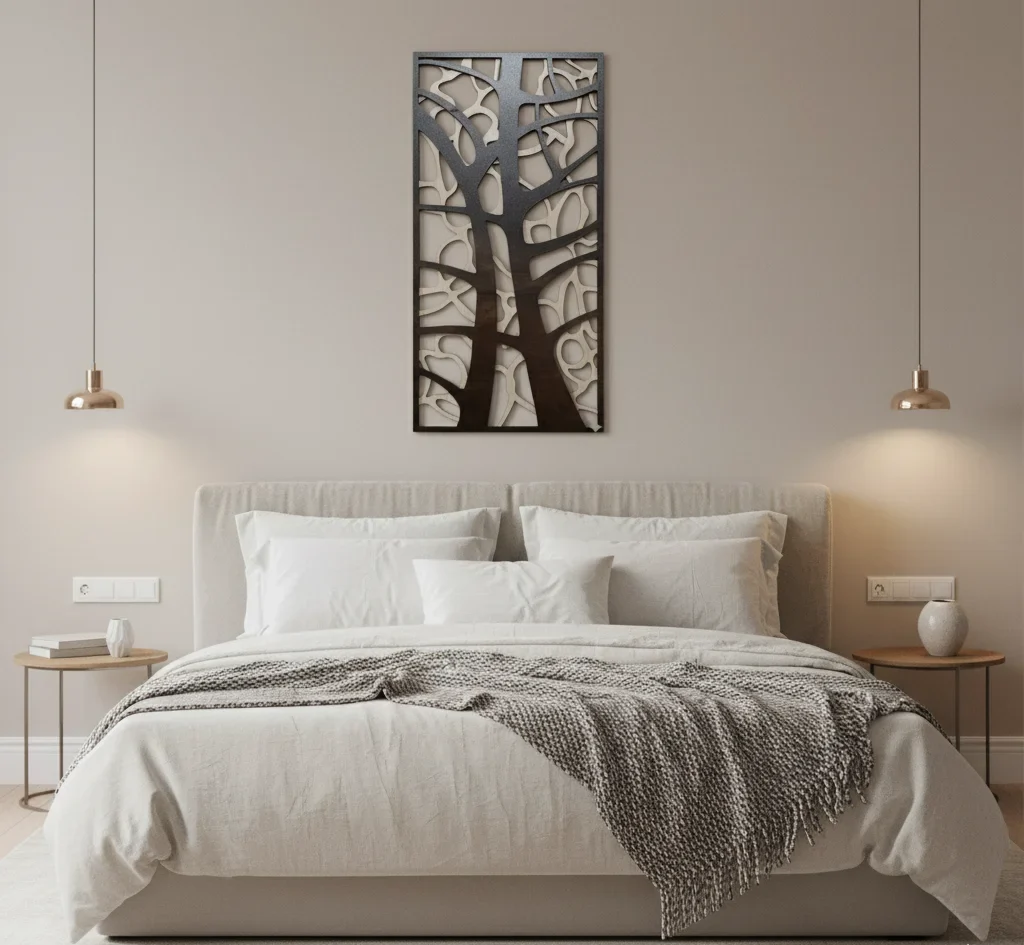 Elegant Wooden Tree Wall Art Panel – Modern Nature Inspired Wall Decor - Image 2