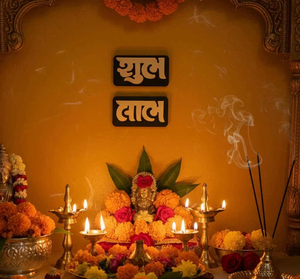 Shub - Labh Wooden Plate – Gujarati Text - Image 4