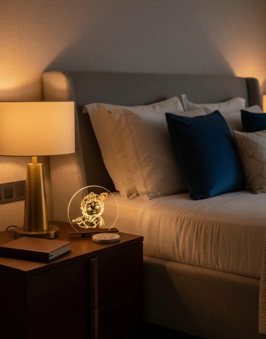 Night lamp (Little krishna playing flute) - Image 5