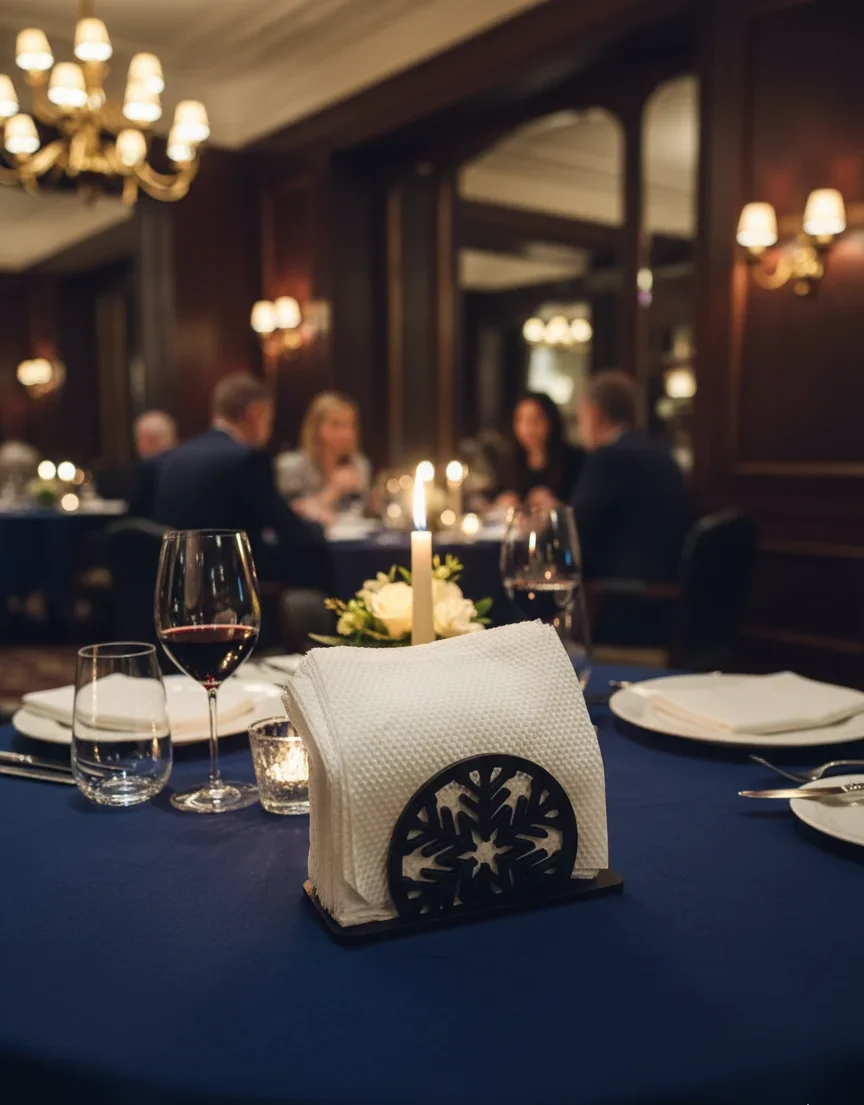 MDF Tissue Paper Stand – Elegant Table Décor