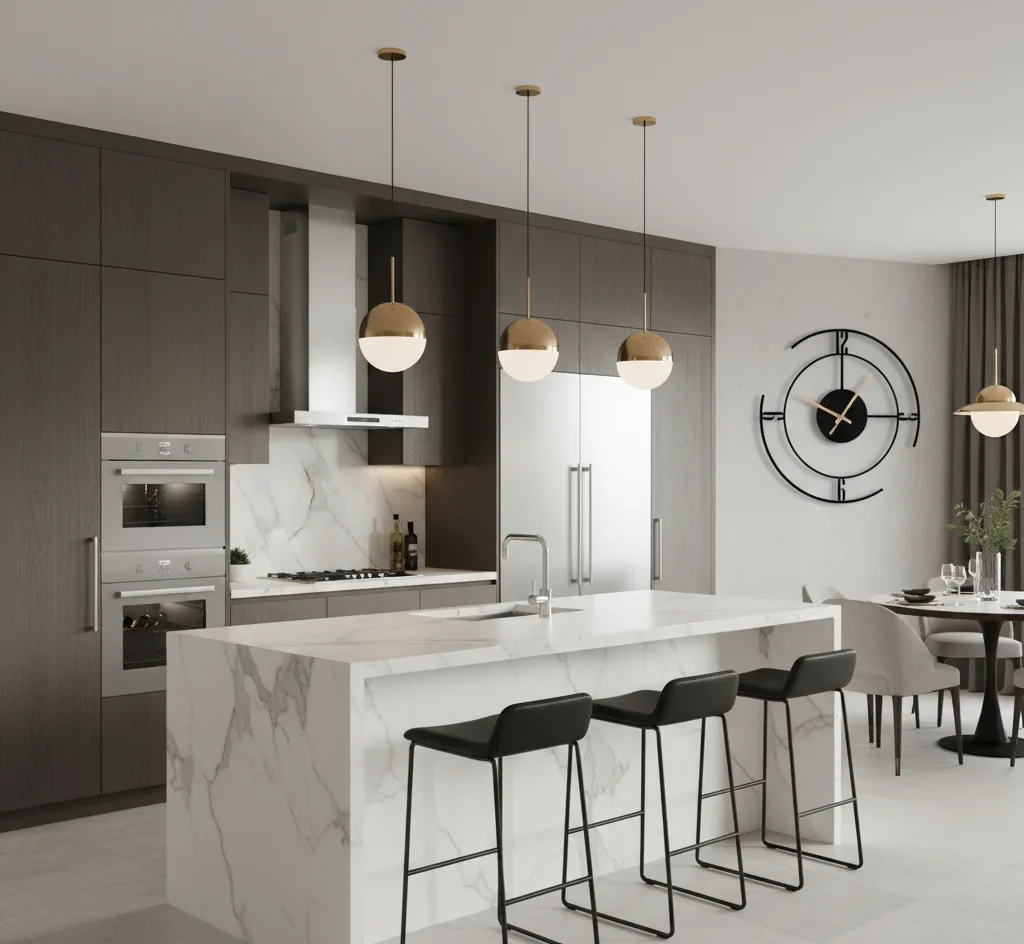 Orbit Line Modern Acrylic Wall Clock - Image 7