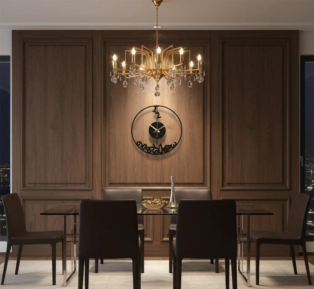 Fallen Numbers Designer Acrylic Wall Clock - Image 2