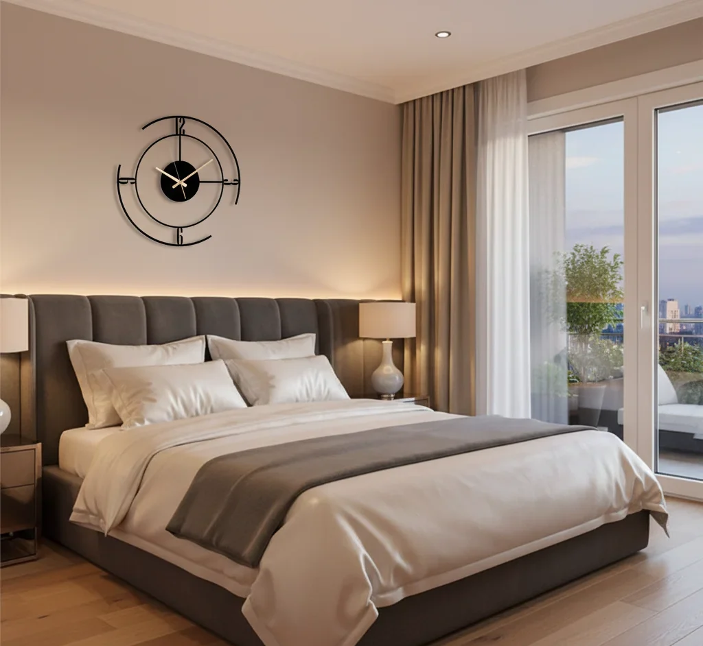 Orbit Line Modern Acrylic Wall Clock - Image 3