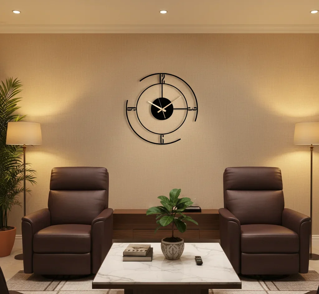 Orbit Line Modern Acrylic Wall Clock - Image 5