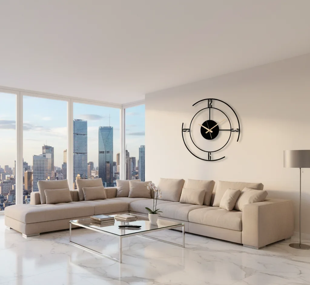 Orbit Line Modern Acrylic Wall Clock - Image 6